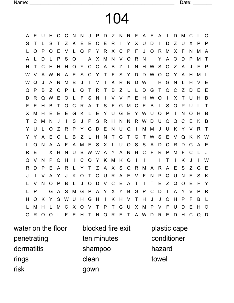 104 Word Search WordMint 104 Word Search WordMint
