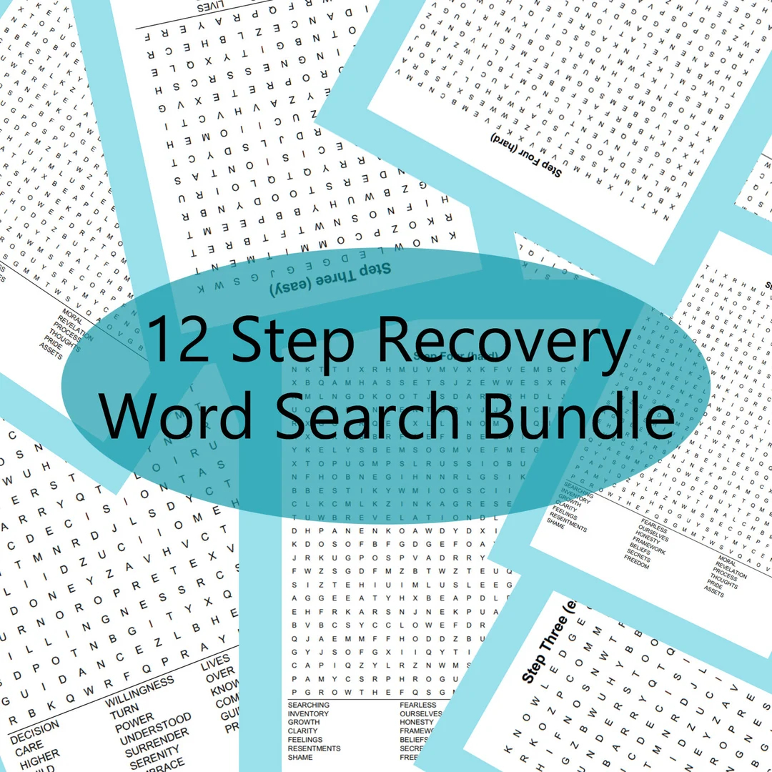 Recovery Crossword Puzzles Printable