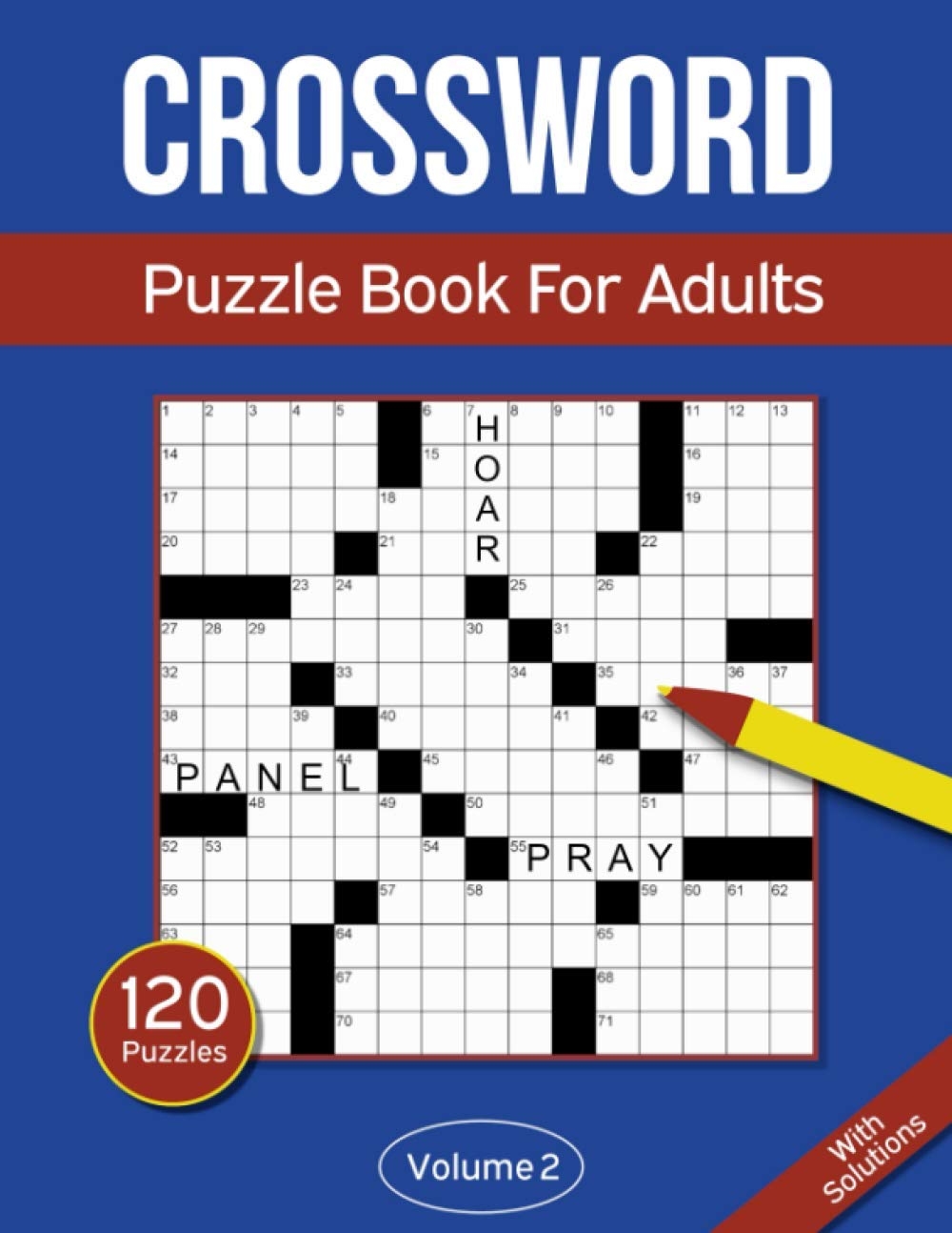 120 Crossword Puzzles For Adult Senior Vol 2 Jamaica Ubuy