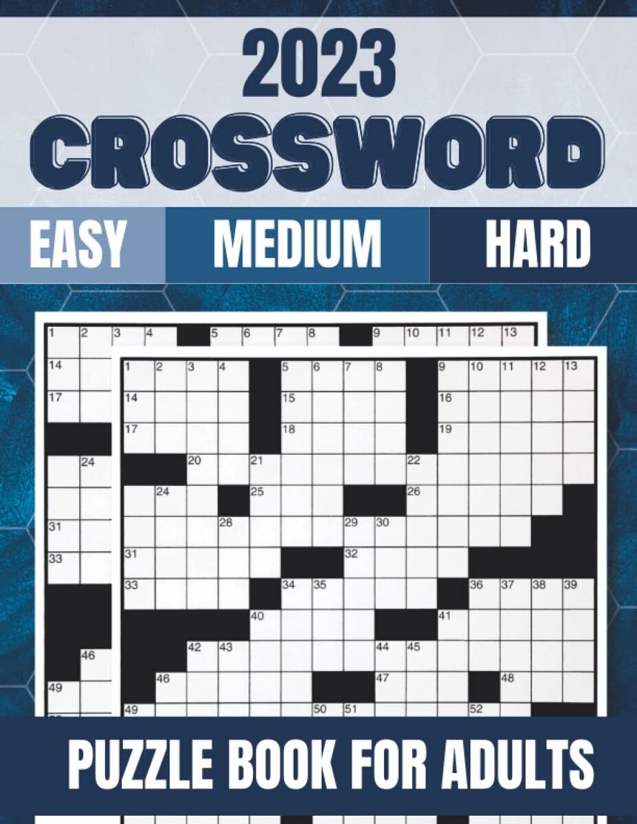 2023 crossword puzzle books for adults large print puzzles for ebay