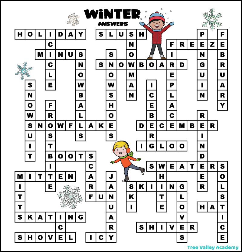 27 Printable Winter Word Puzzles Tree Valley Academy 27 Printable Winter Word Puzzles Tree Valley Academy