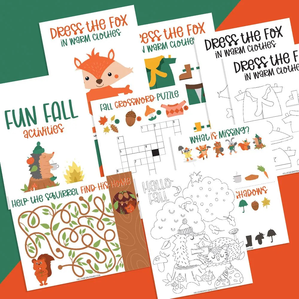 Free Printable Fall Crossword Puzzles
