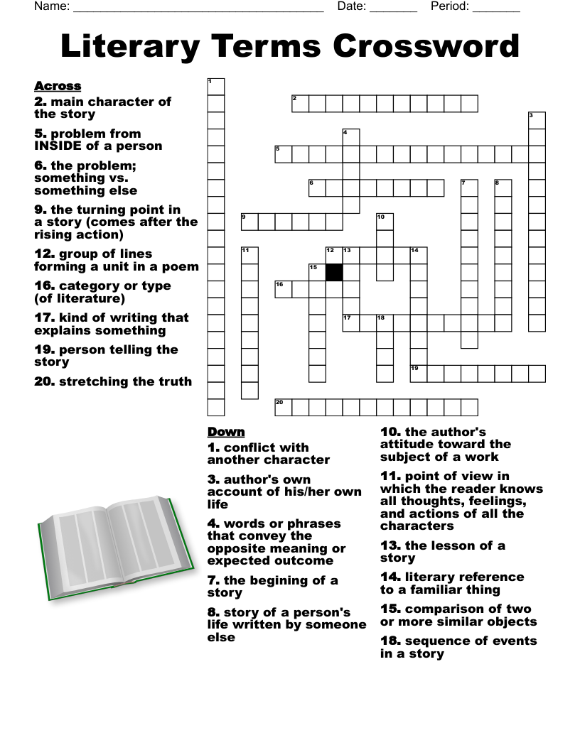 8th Grade Vocabulary Crossword Puzzle WordMint