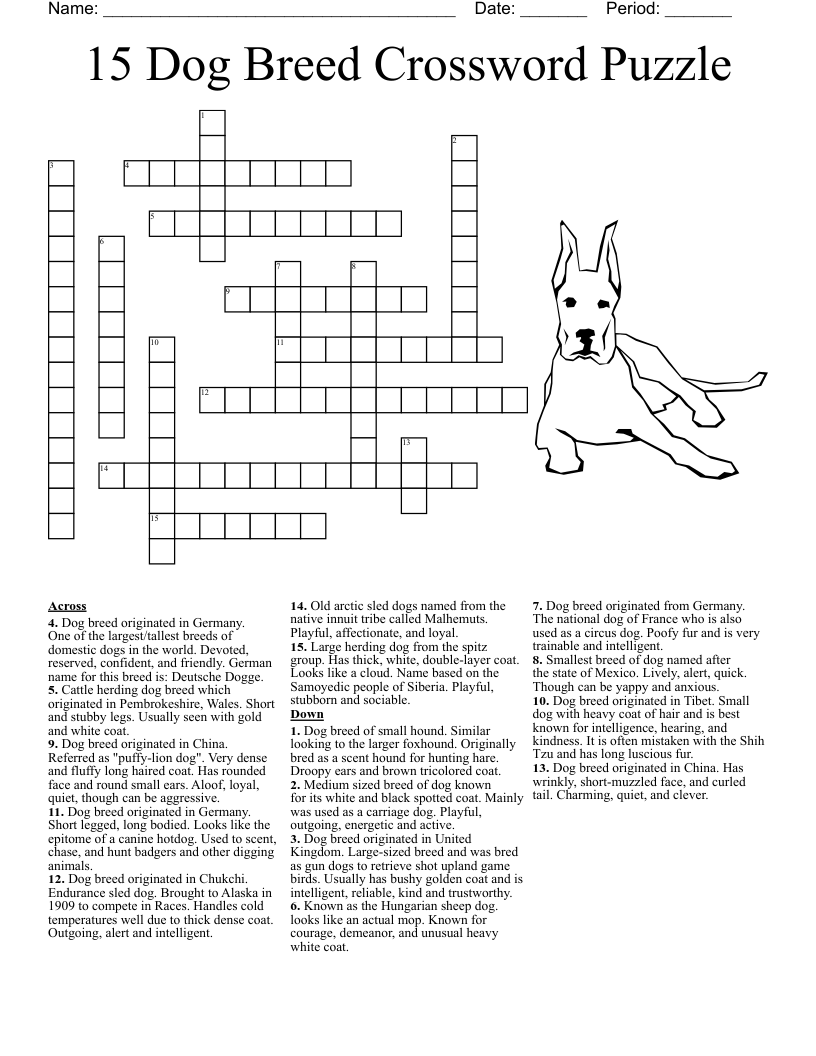 Free Printable Clueless Crossword Puzzles