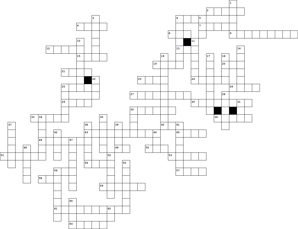 A Printable Booklet of Crosswords