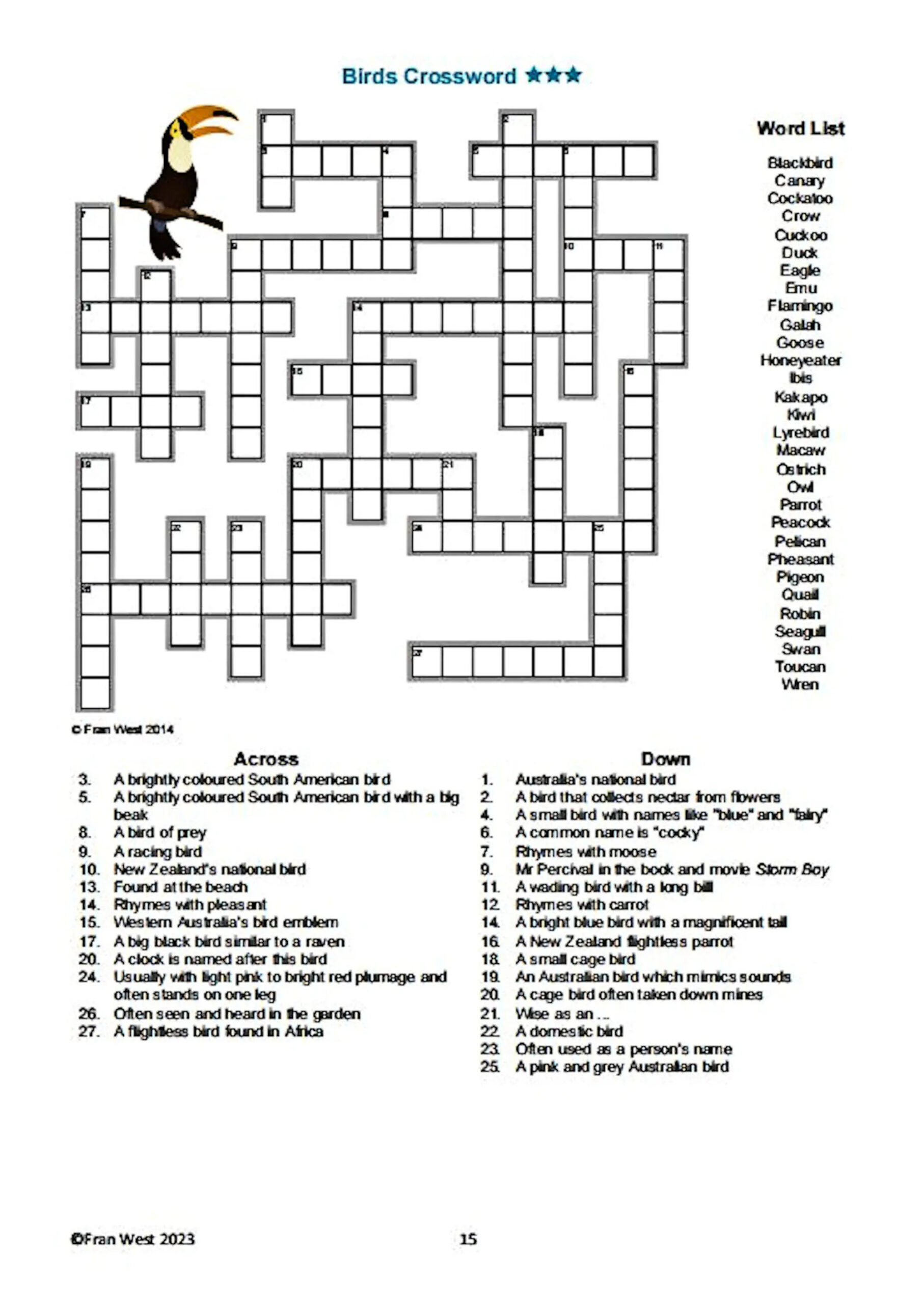 Sober Crossword Puzzles Free Printable for Adults