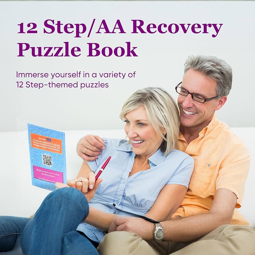 Amazon AA 12 Step Alcoholism Recovery Puzzle Book Over 100 Puzzles Sobriety Gifts For Men And Women Therapy Activities Gifts For Addiction Recovery Games Sober 12 Step Book By Cheryl s