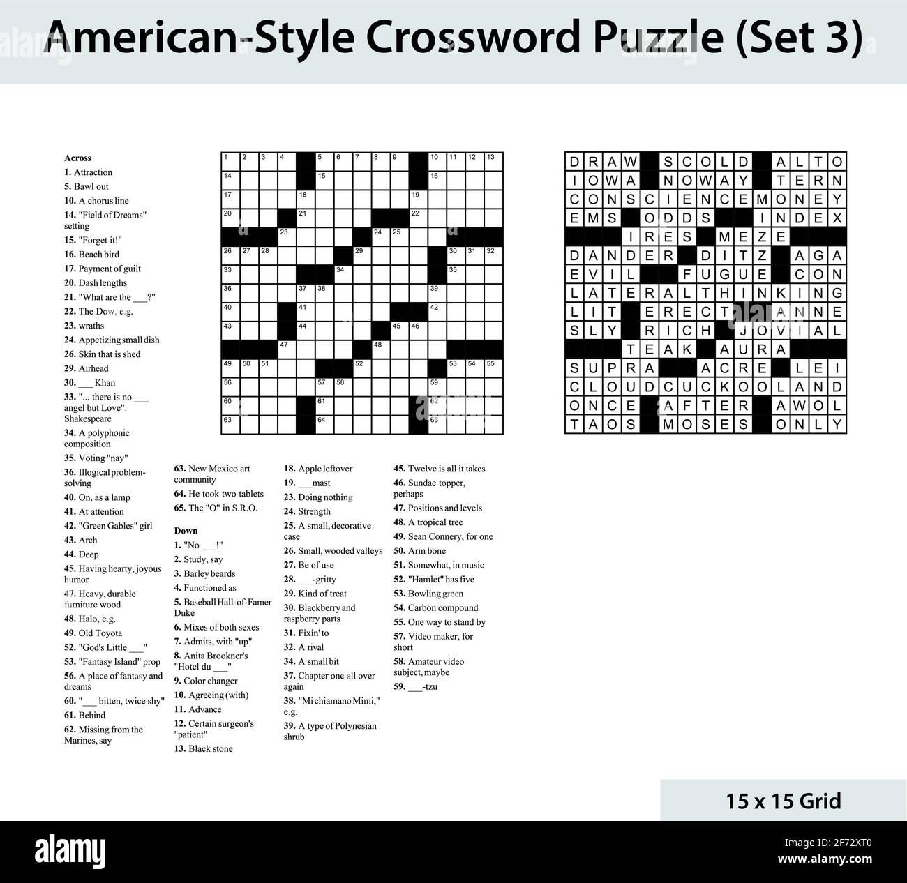 American Style Crossword Puzzle With A 15 X 15 Grid Includes Blank Crossword Grid Clues And Solution Stock Vector Image Art Alamy American Style Crossword Puzzle With A 15 X 15 Grid Includes Blank Crossword Grid Clues And Solution Stock Vector Image Art Alamy