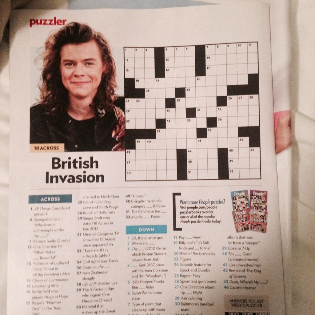 People Magazine Crossword Puzzles Printable