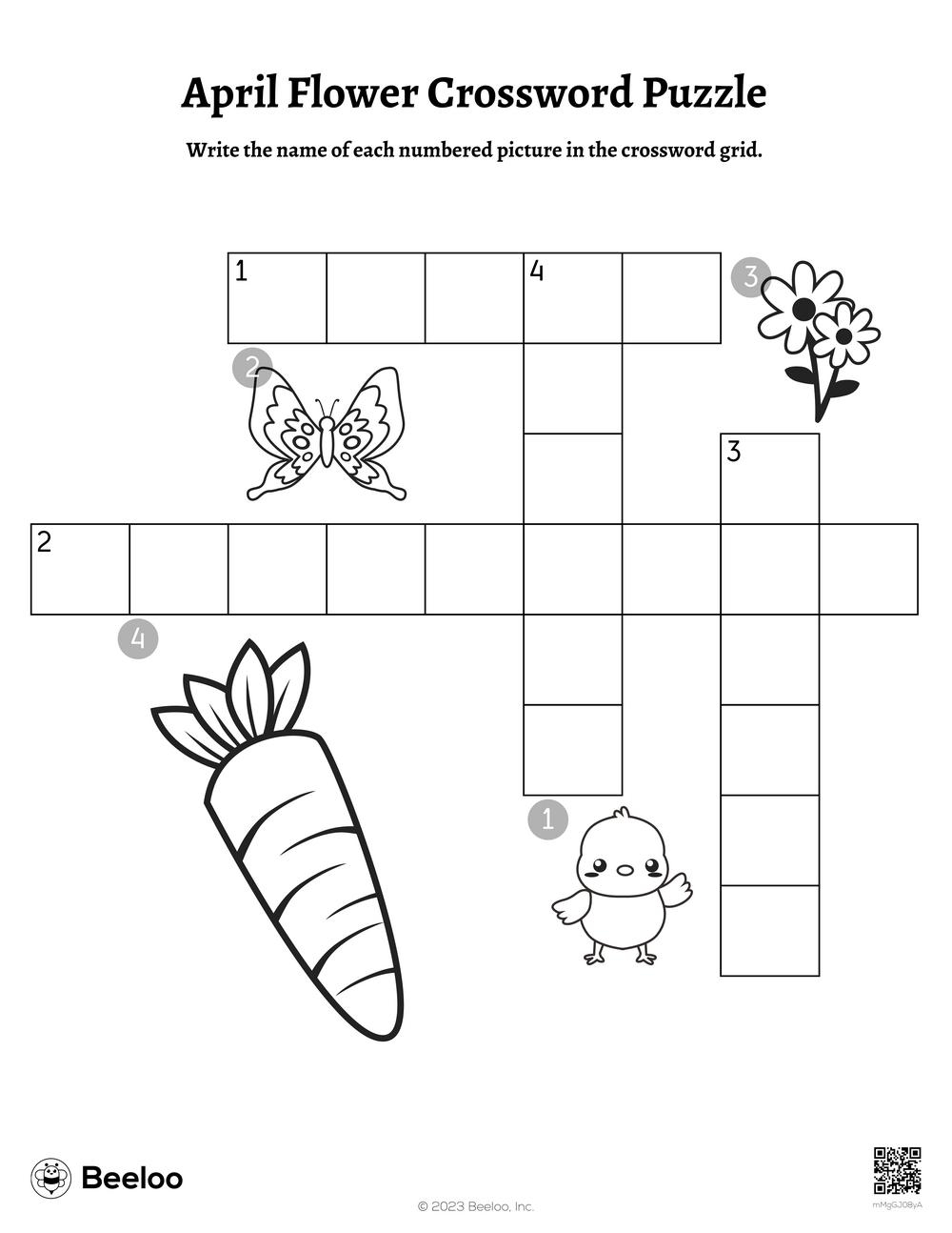 April Crossword Puzzles Printable