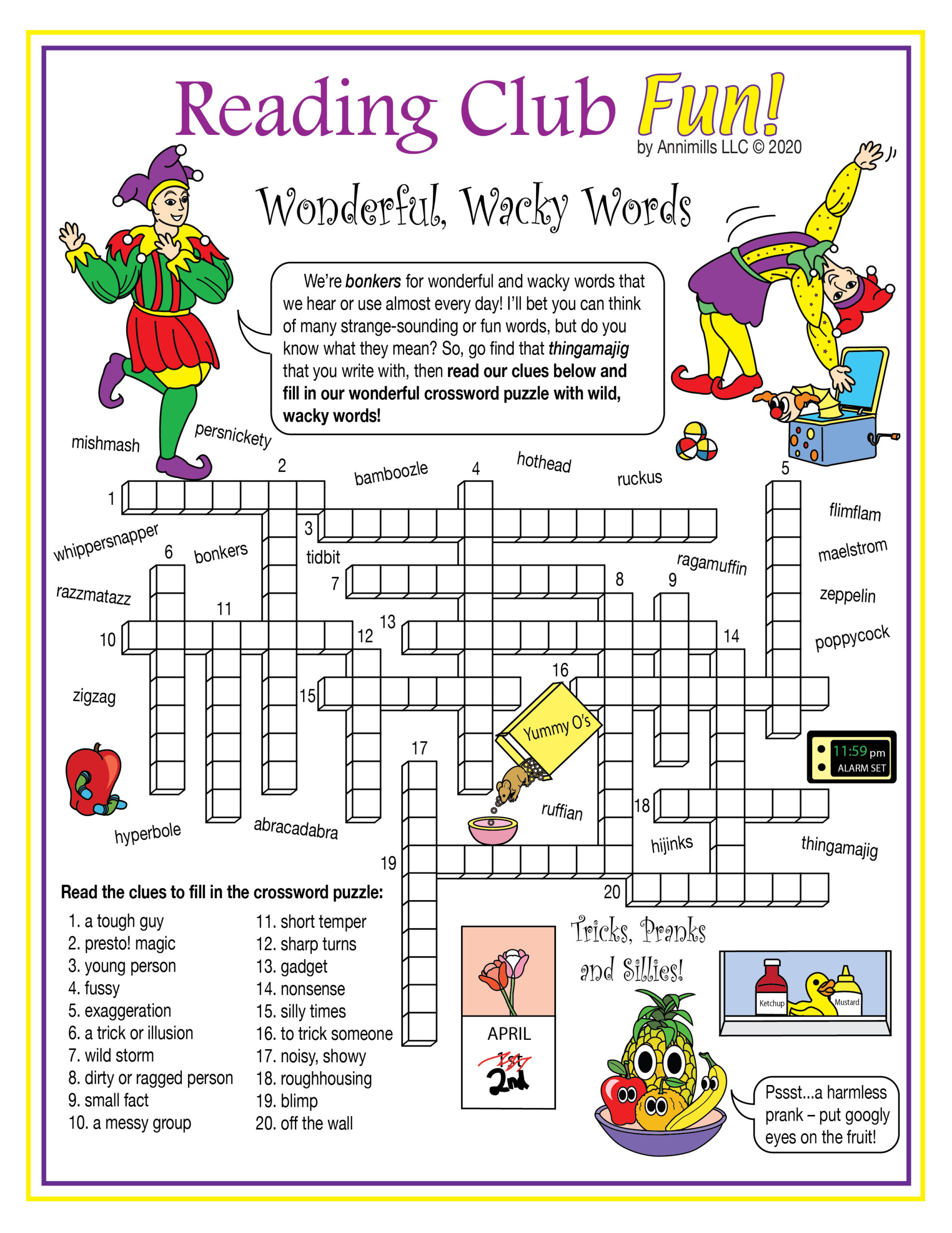 April Fools Day Puzzle Pack Activities Set