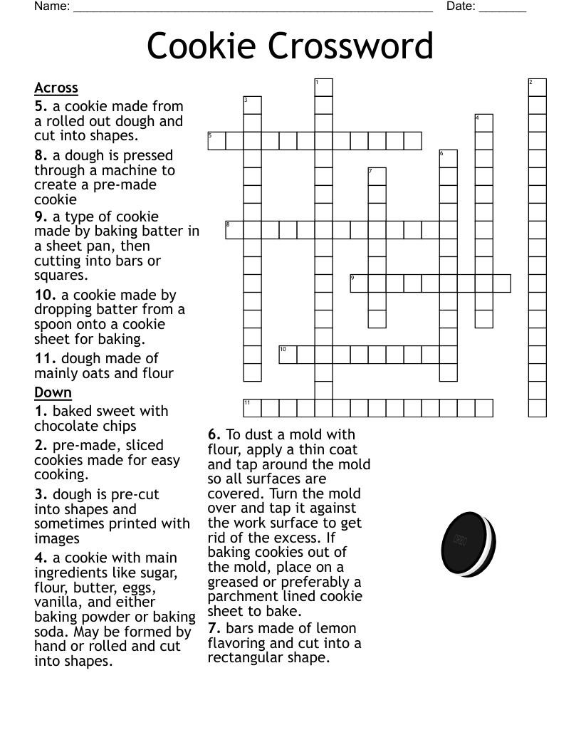 Baking Crossword WordMint