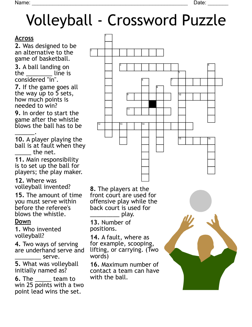 Basketball Crossword WordMint
