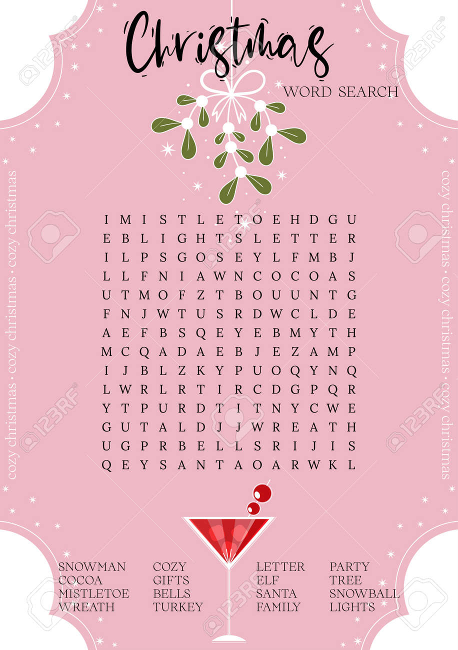 Christmas Printable Activities Crossword