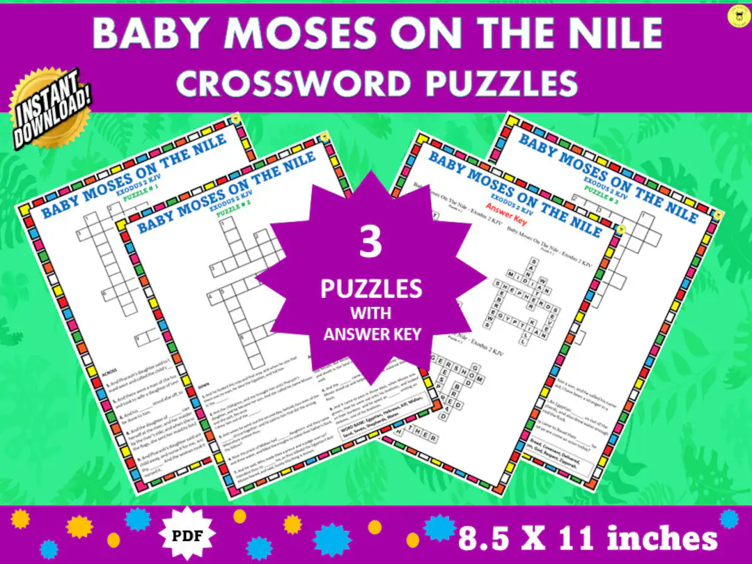 Moses Crossword Puzzle Printable