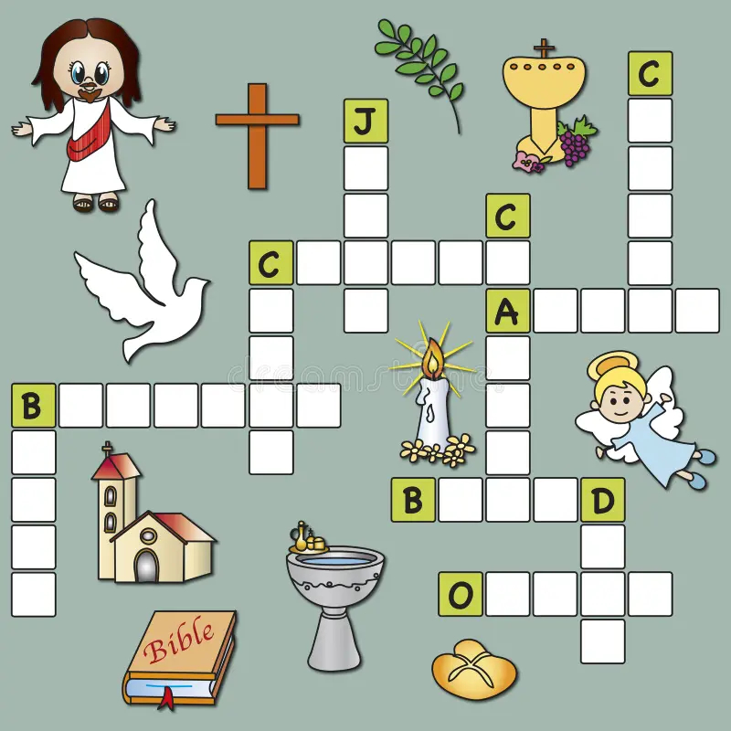 Bible Crossword Puzzles Printable for Kids