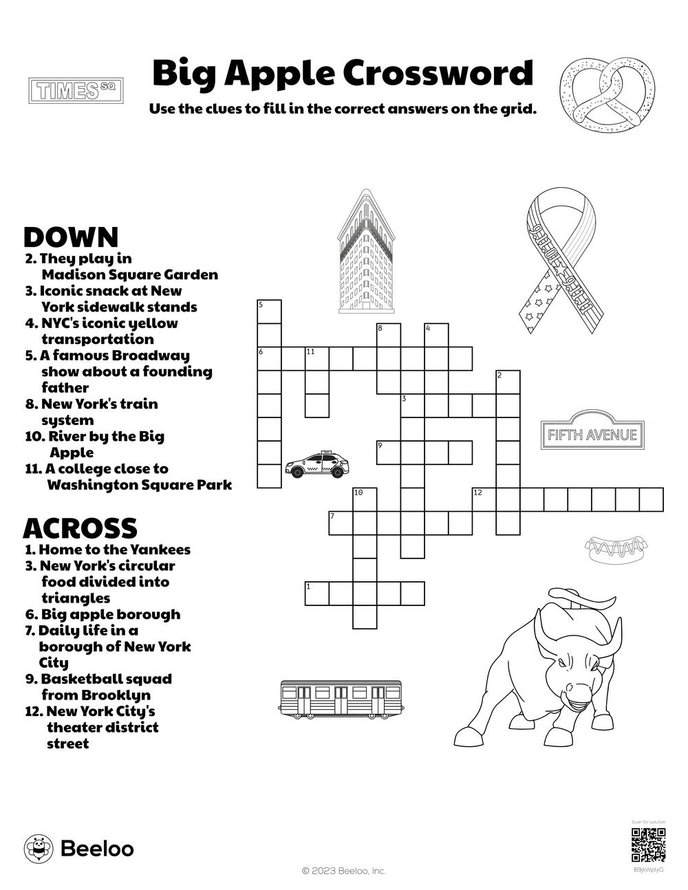 Seven Daily Printable Crossword Puzzles