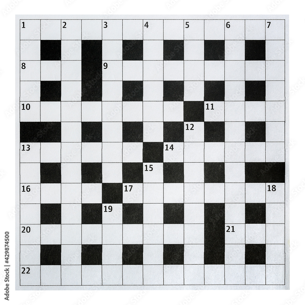 Blank Crossword Puzzle Printable