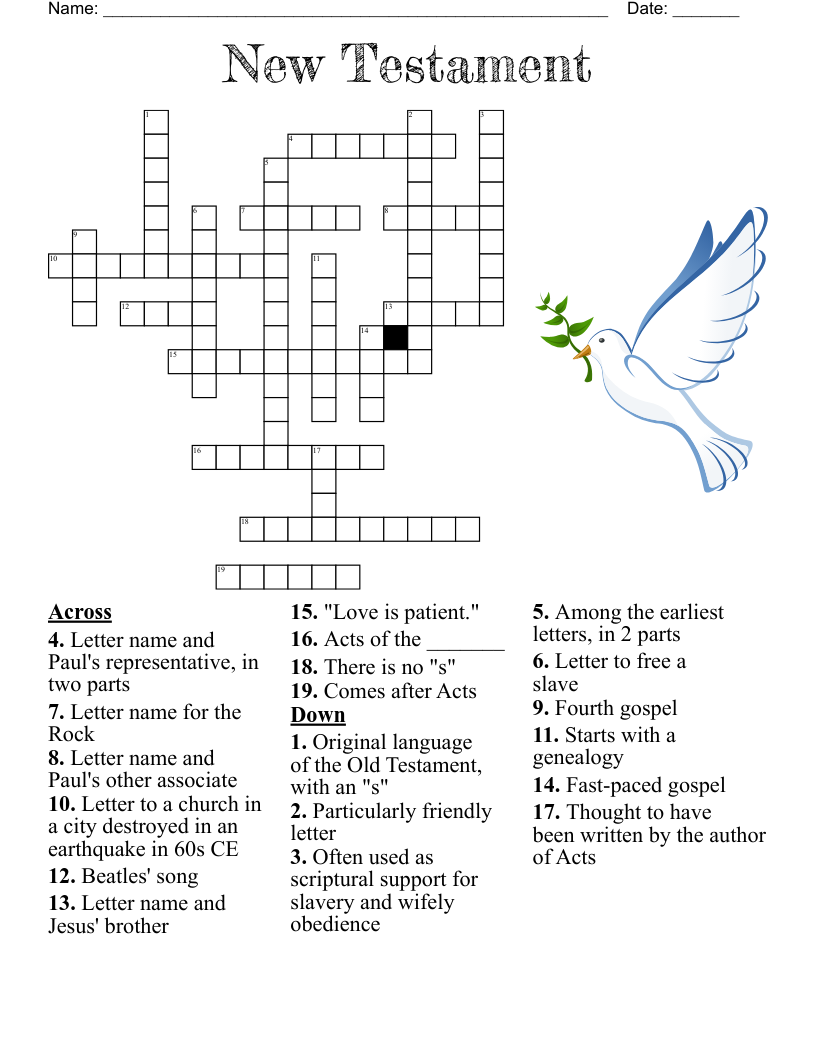 Catholic Crossword WordMint