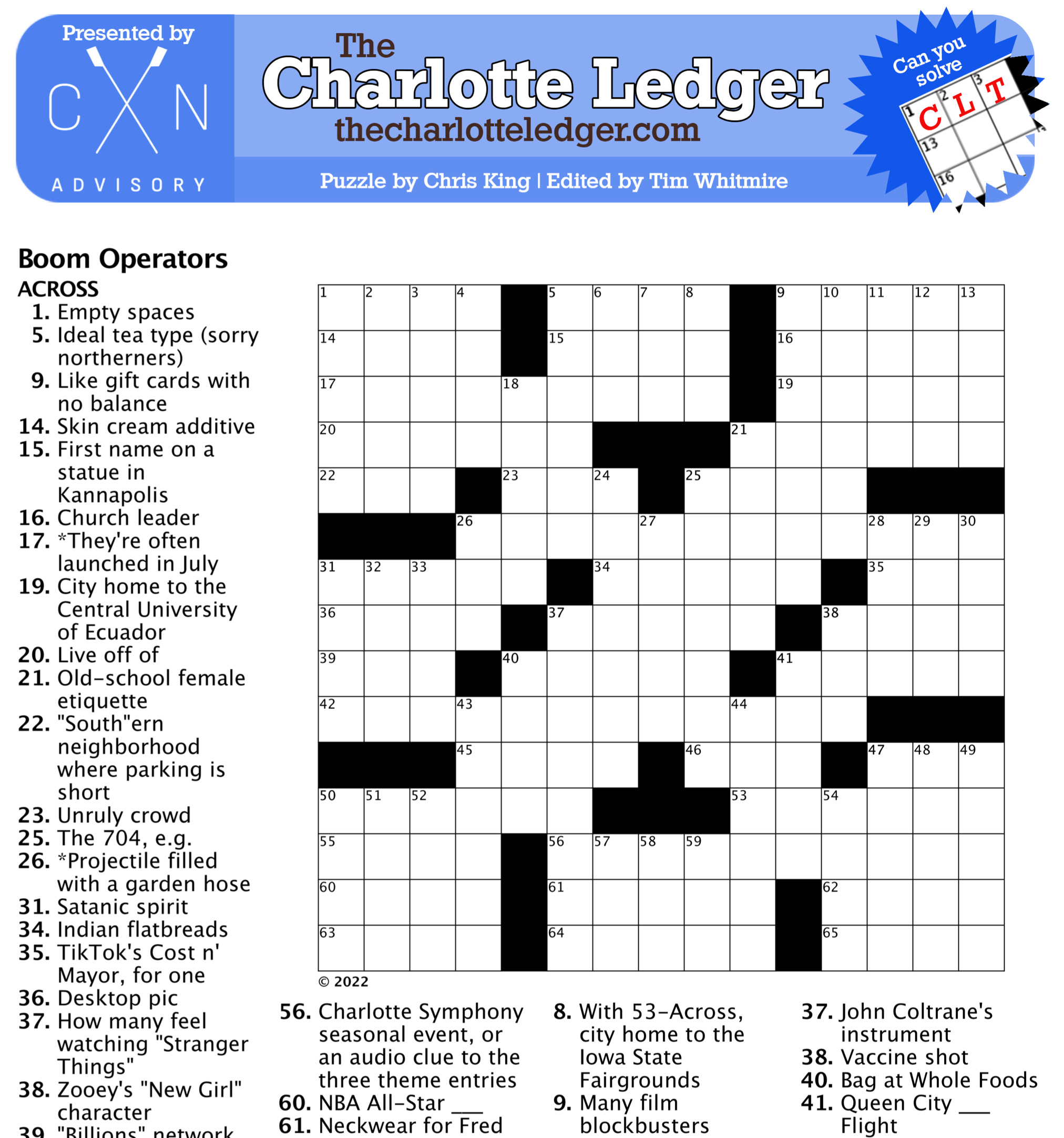 Free Downloadable Printable Crossword Puzzles