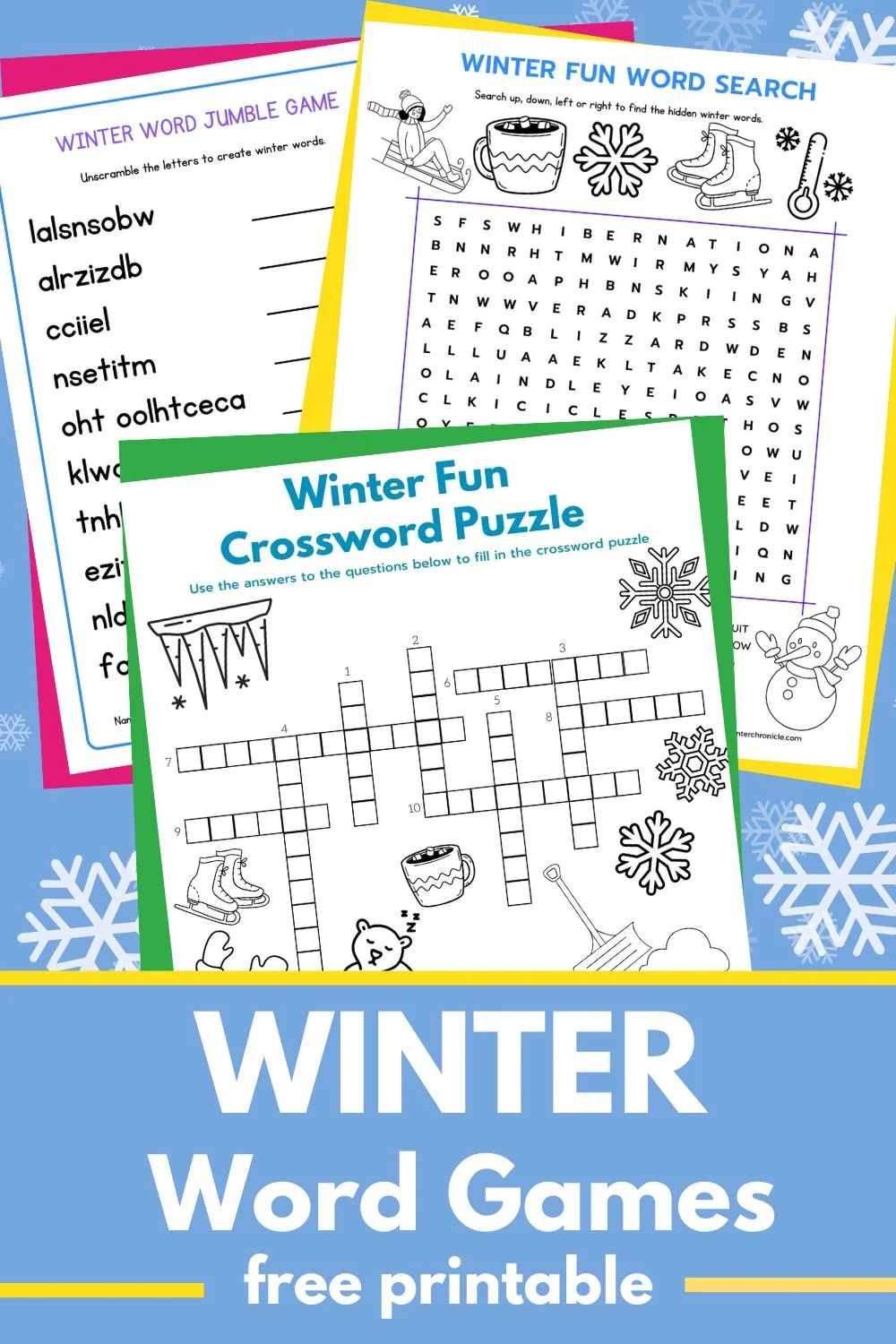 Free Printable Winter Crossword Puzzles