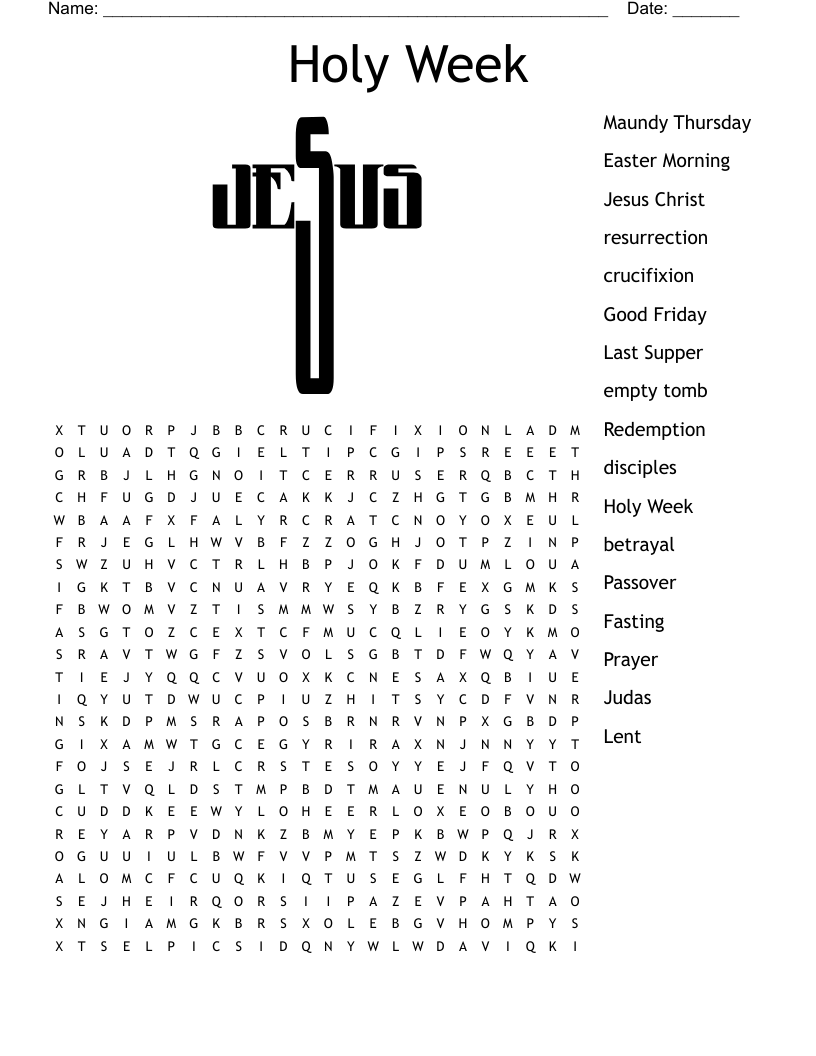 Adult Christian Printable Crossword Puzzles