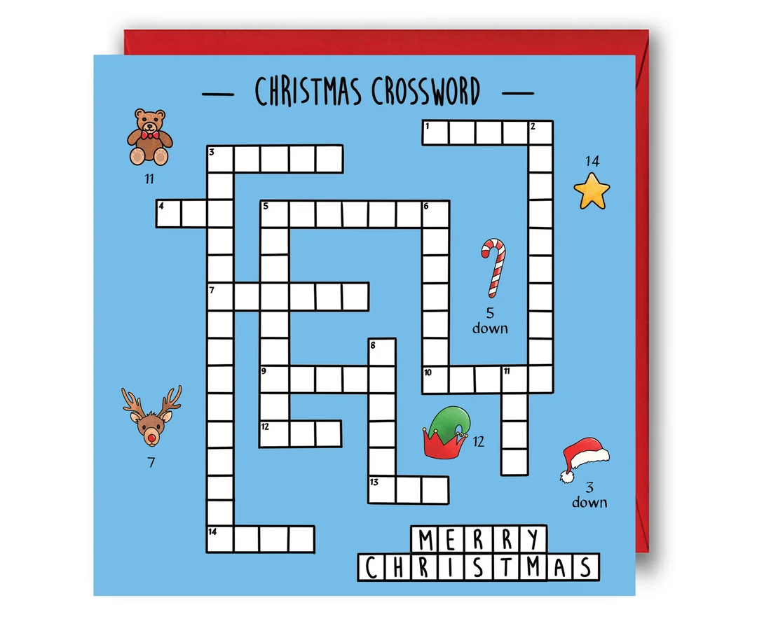 Printable Christmas Crossword Easy