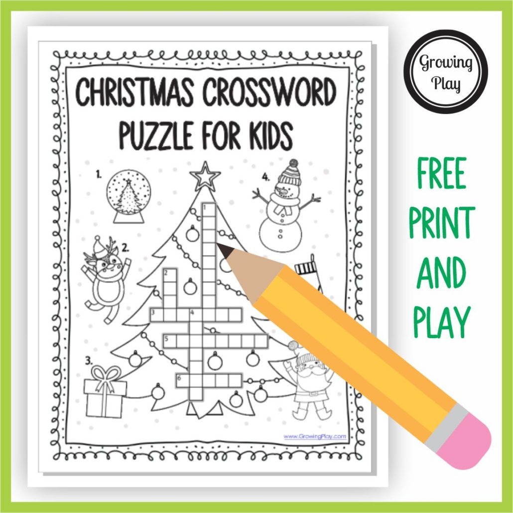 Free Christmas Crossword Puzzle Downloads Printable