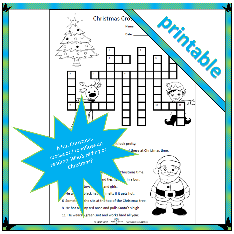 Christmas Crossword Readilearn
