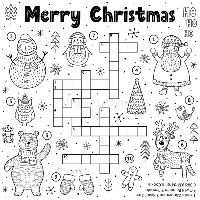 Christmas Crossword Stock Illustrations 615 Christmas Crossword Stock Illustrations Vectors Clipart Dreamstime