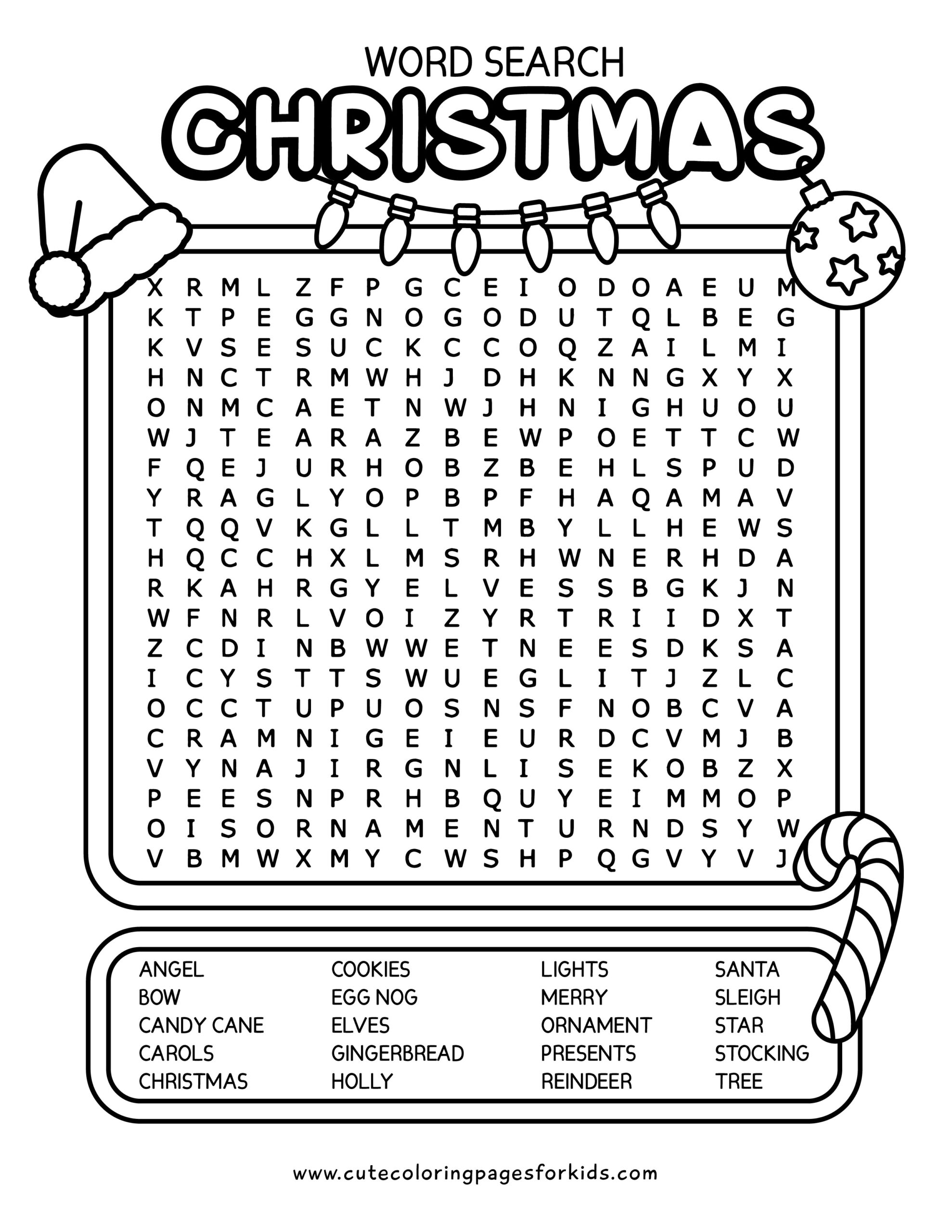 Free Crossword Puzzles Kids Printable Chritmas Bakery