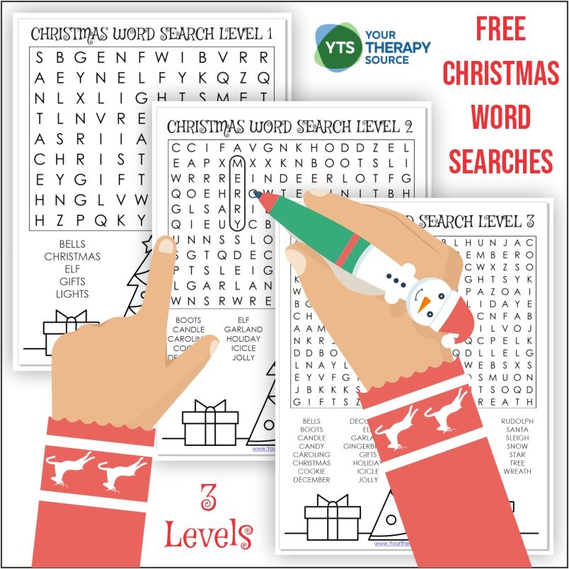 Christmas Word Search Printable FREE Your Therapy Source Christmas Word Search Printable FREE Your Therapy Source