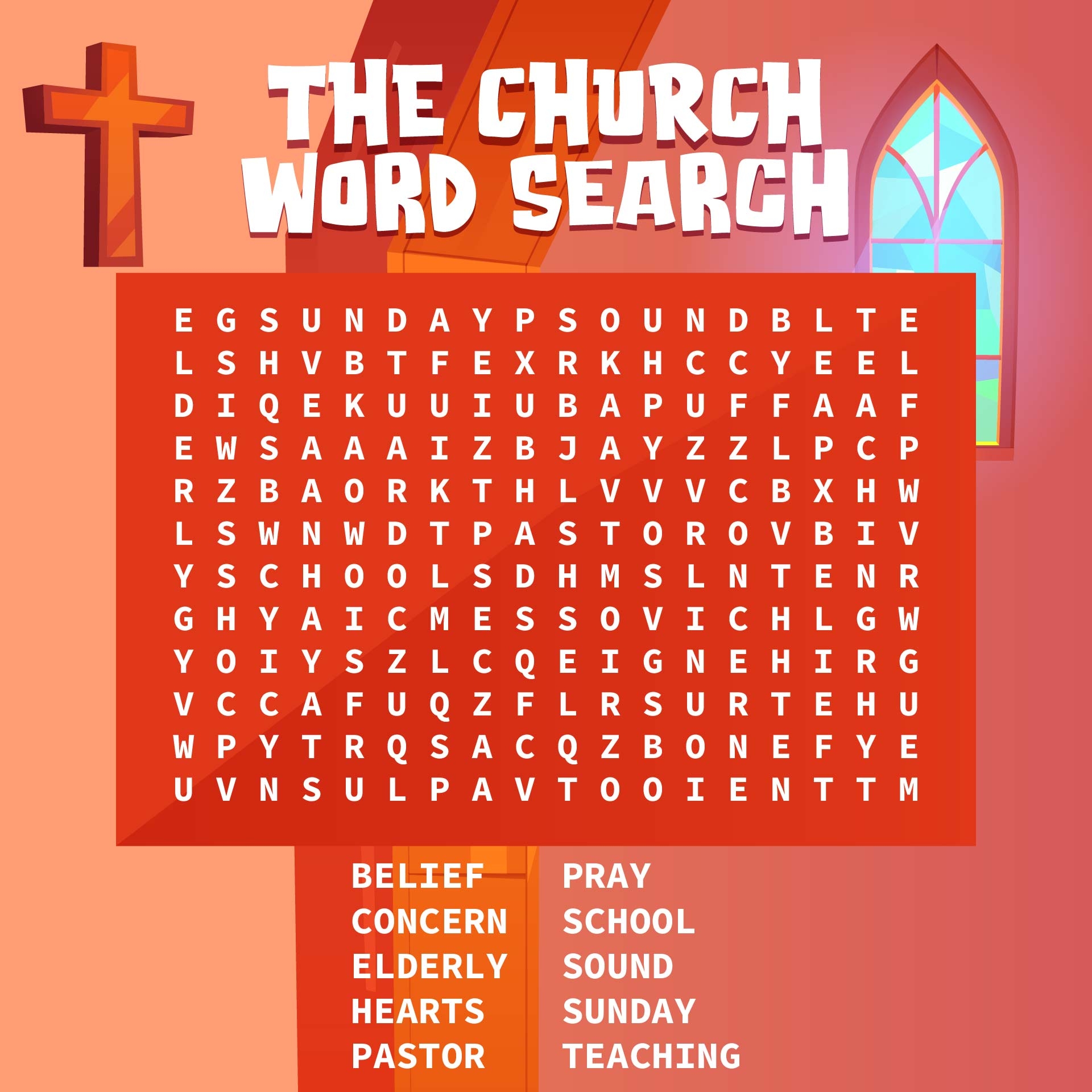 Free Printable Church Crossword Puzzles