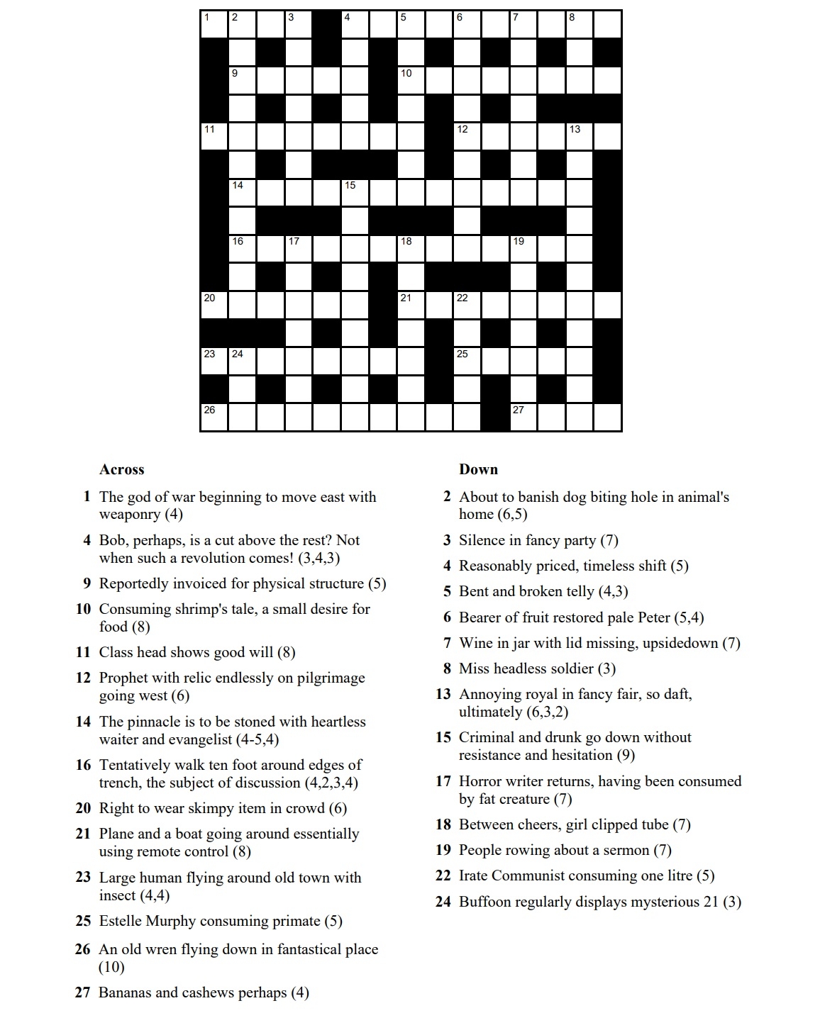 Crosswords Printable PDF