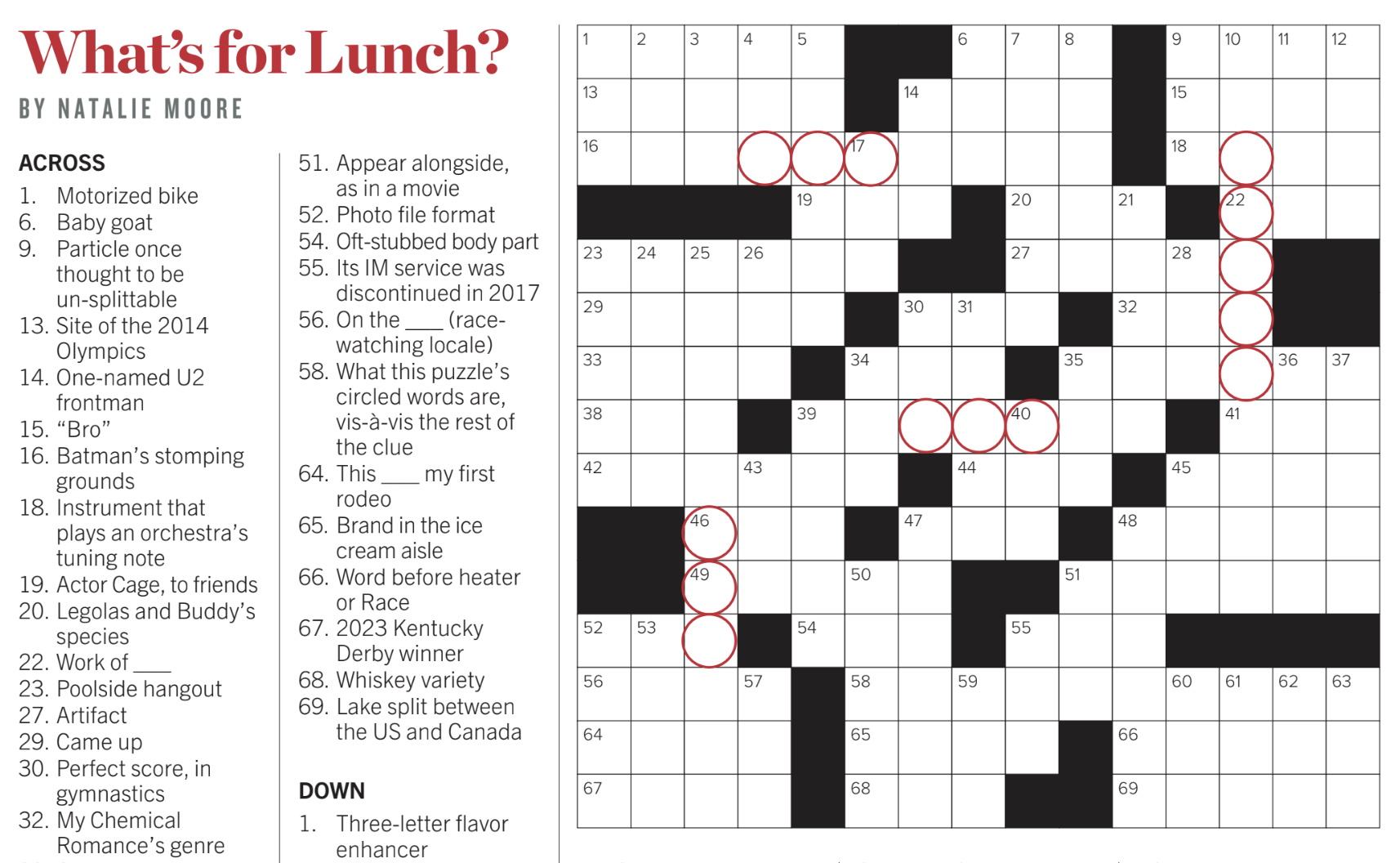 crossword answers capital region living magazine
