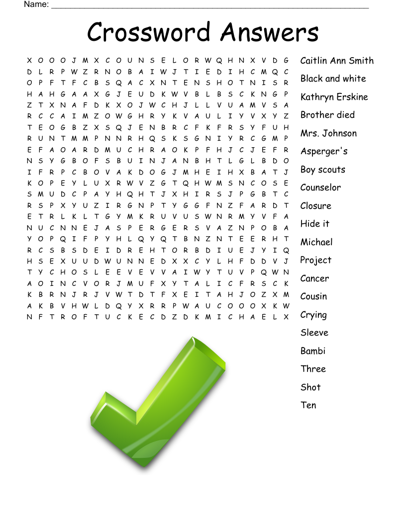 Crossword Answers Word Search WordMint Crossword Answers Word Search WordMint