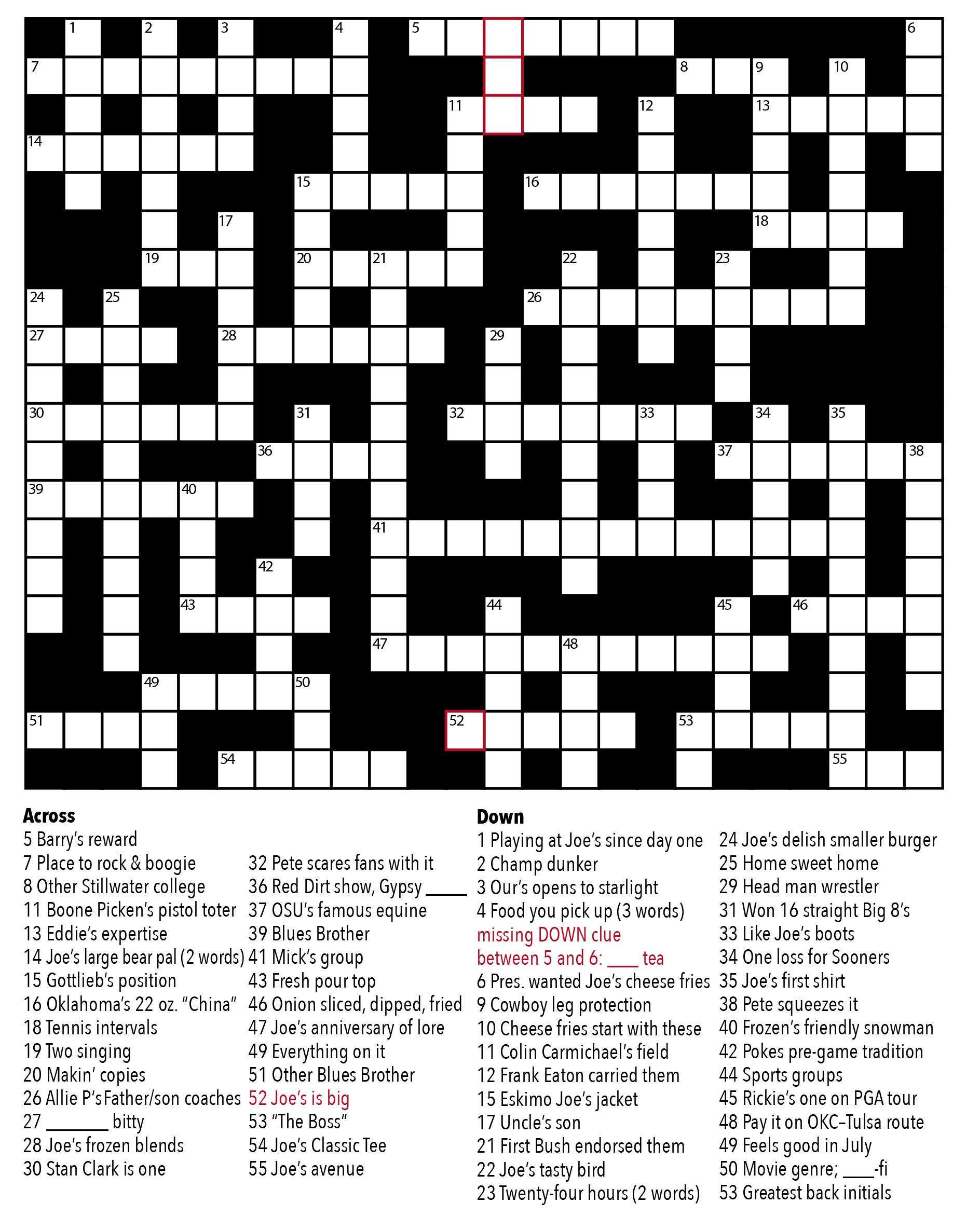 crossword eskimo joe s crossword eskimo joe s