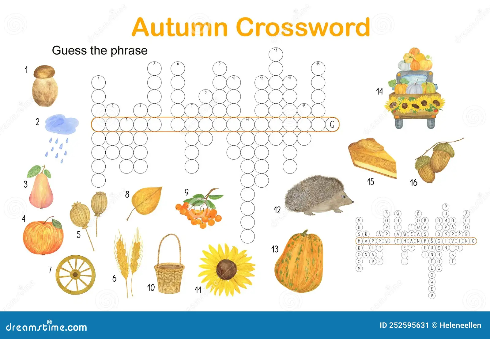 Crossword Fall Stock Illustrations 169 Crossword Fall Stock Illustrations Vectors Clipart Dreamstime