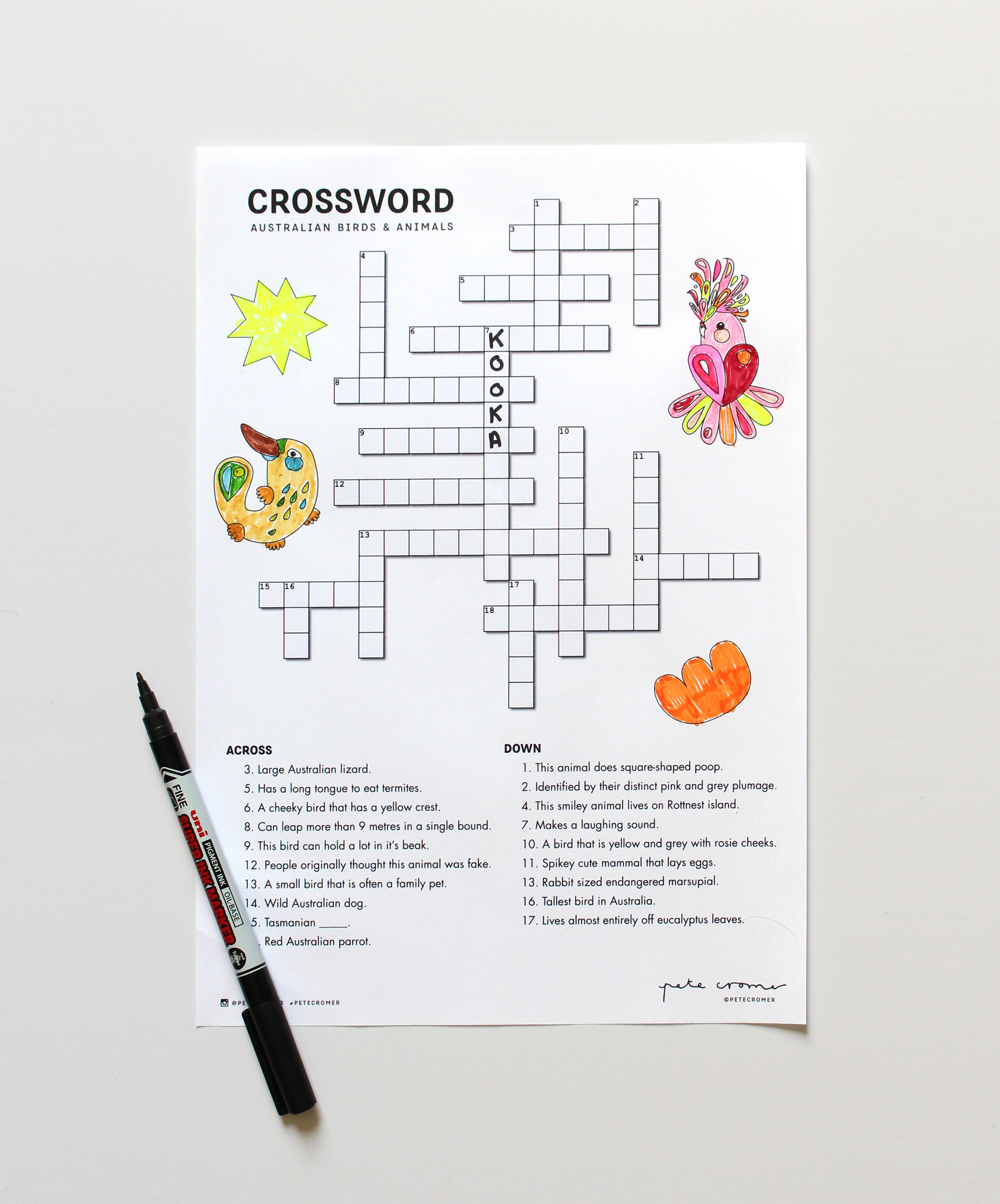 Australian Crosswords Printable