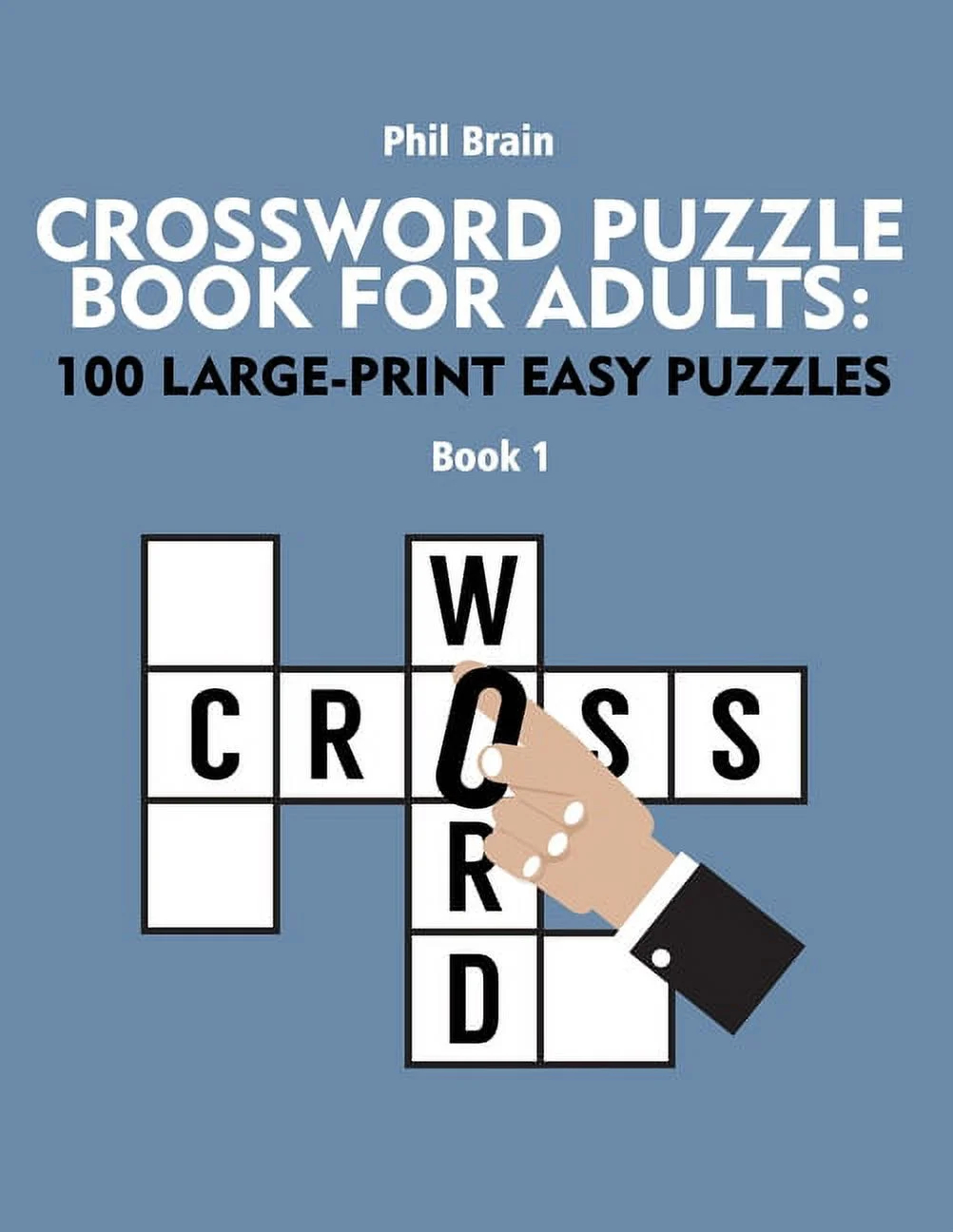 crossword puzzle book for adults 100 large print easy puzzles book 6 paperback walmart