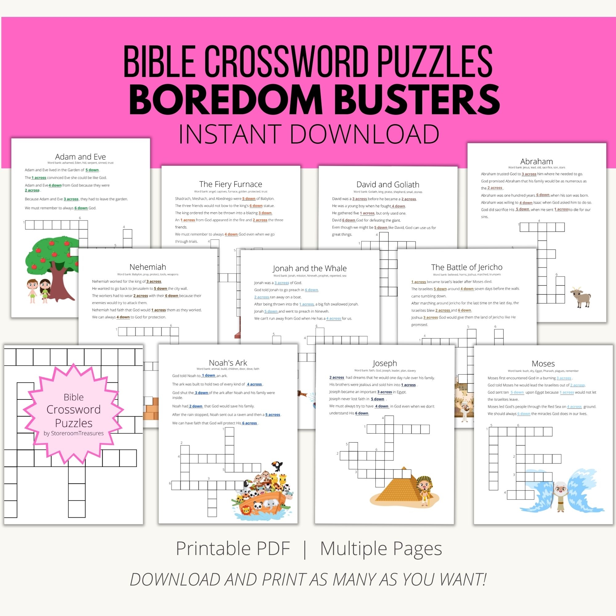 Crossword Puzzle Book Printable