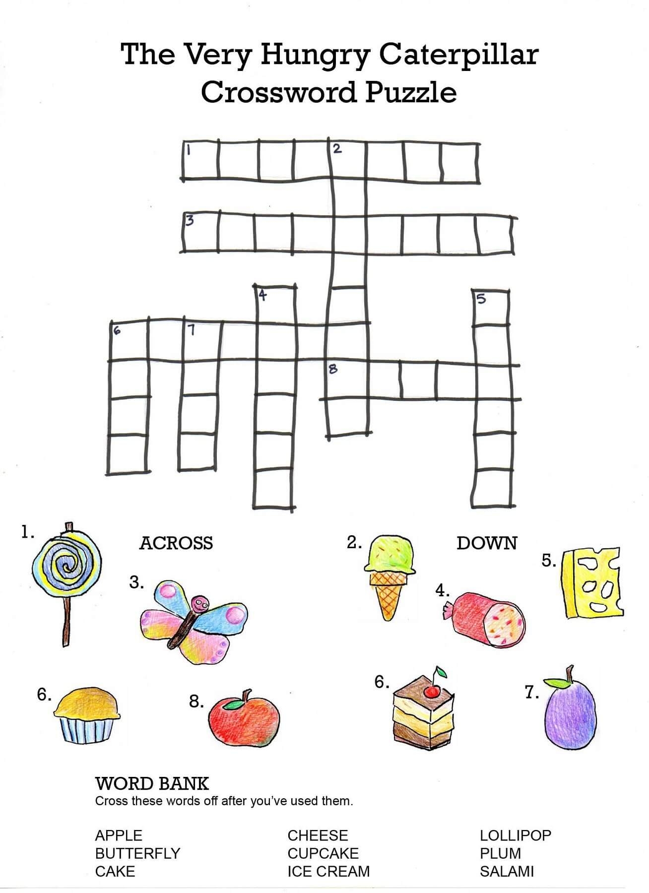 Crossword Puzzles For Kids Printable Coloring Pages FREE Crossword Puzzles For Kids Printable Coloring Pages FREE