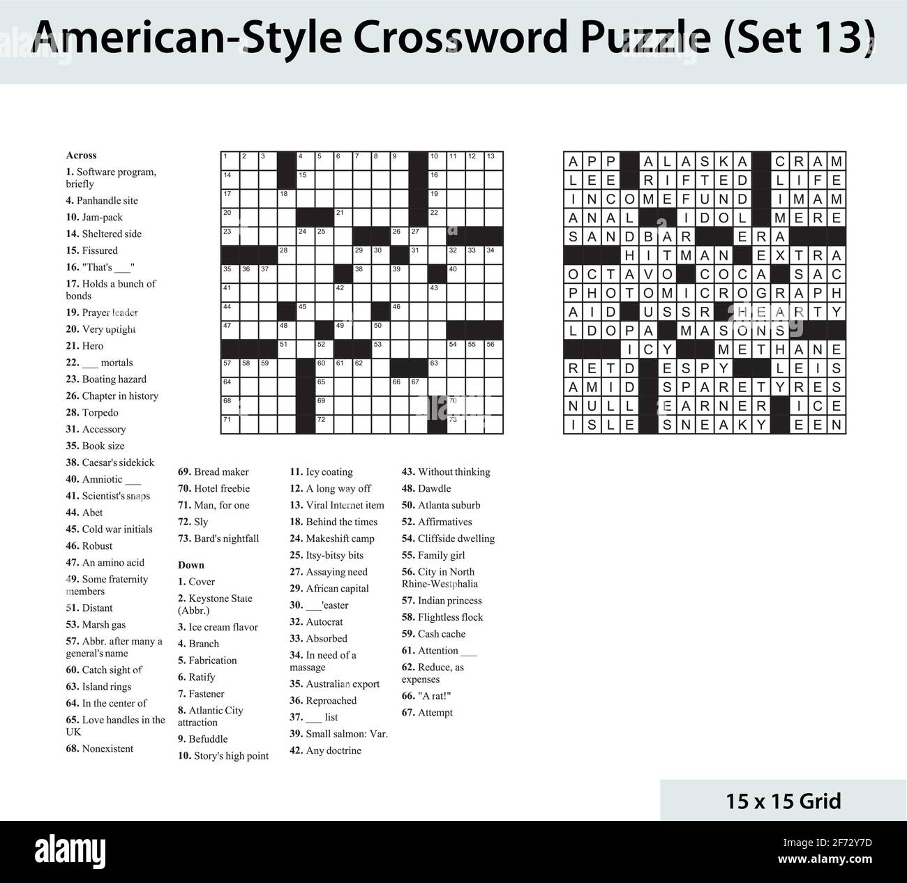 Crossword Puzzles Stock Vector Images Page 2 Alamy