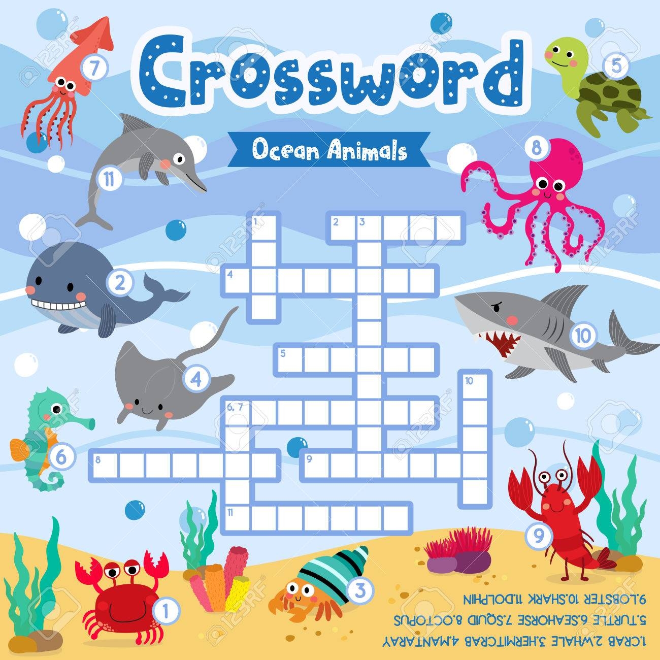 Free Printable Kindergarten Crossword Puzzles