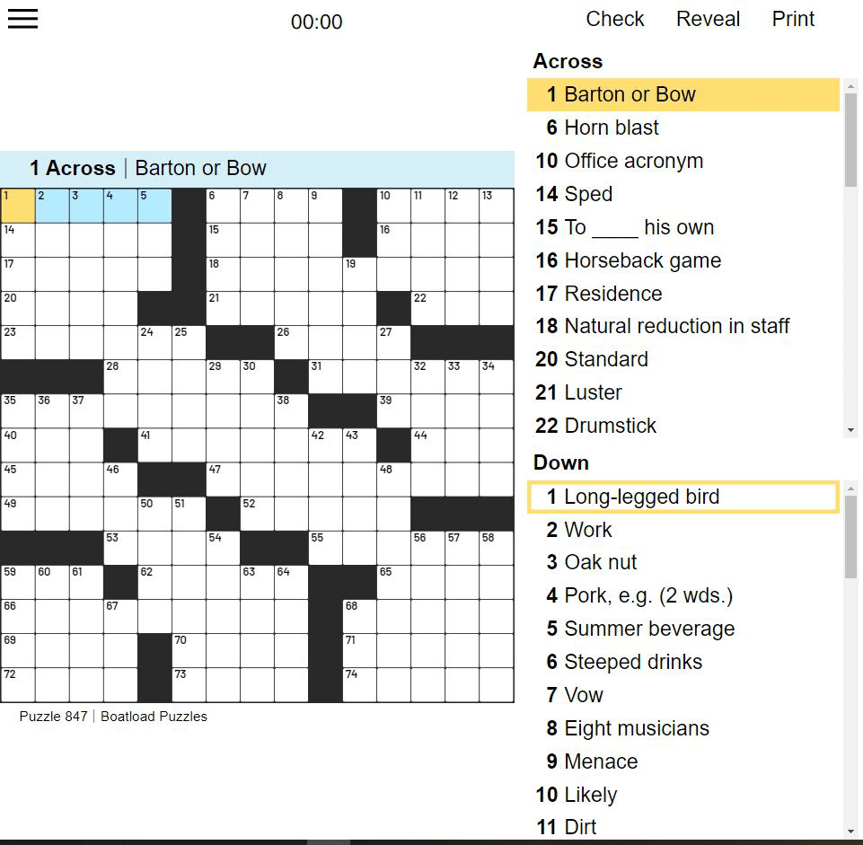 daily crossword puzzle to solve from aarp games
