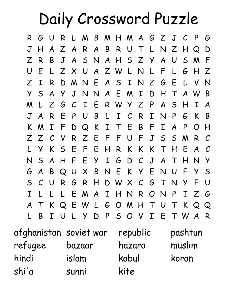 Free Printable Daily Crossword Newsday
