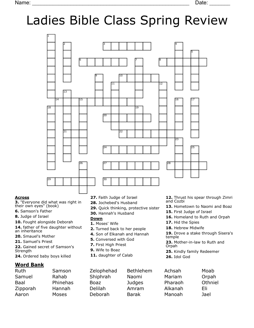 DEBORAH BARAK Word Search WordMint