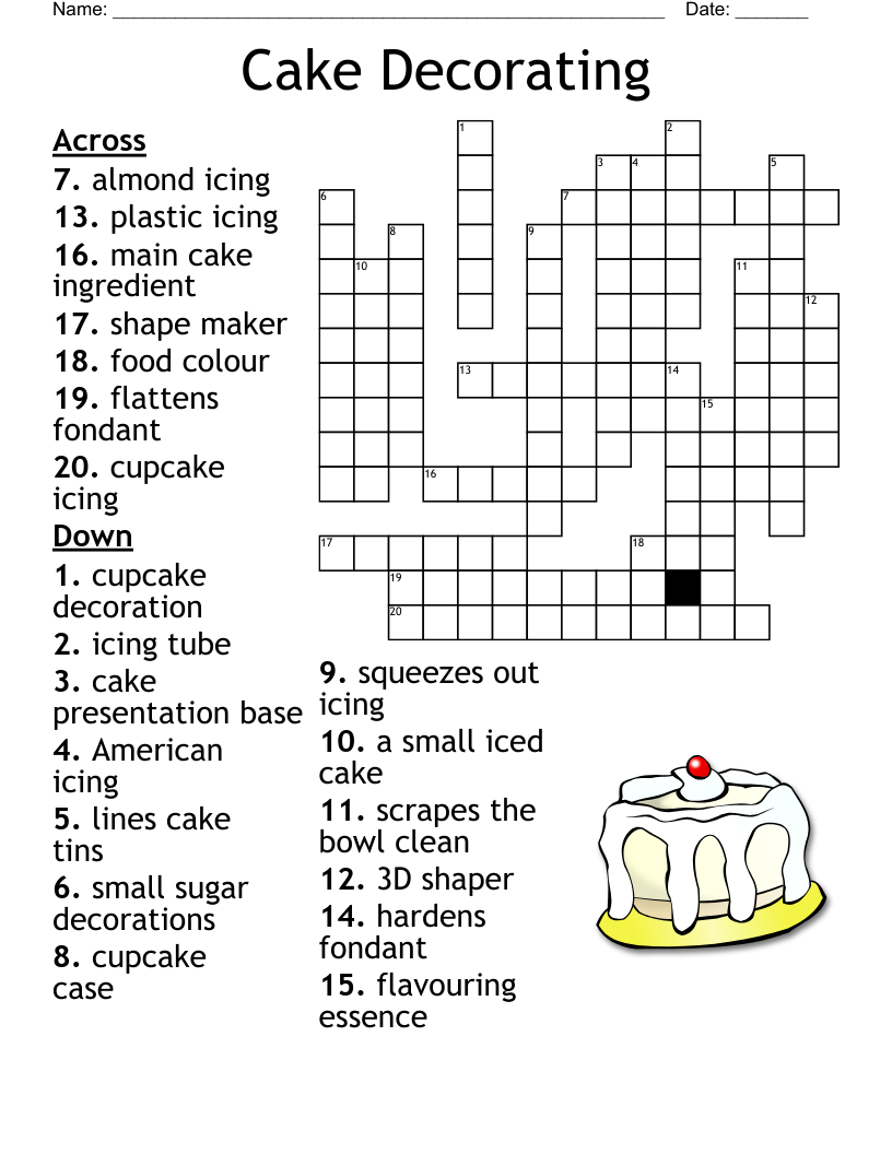 Desserts Crossword WordMint