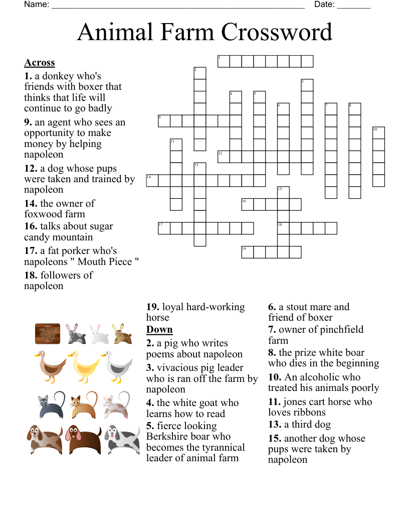 Disney Characters Crossword WordMint
