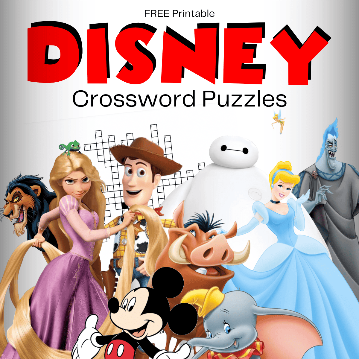 disney crossword puzzles for kids villains and heroes party ideas for real people